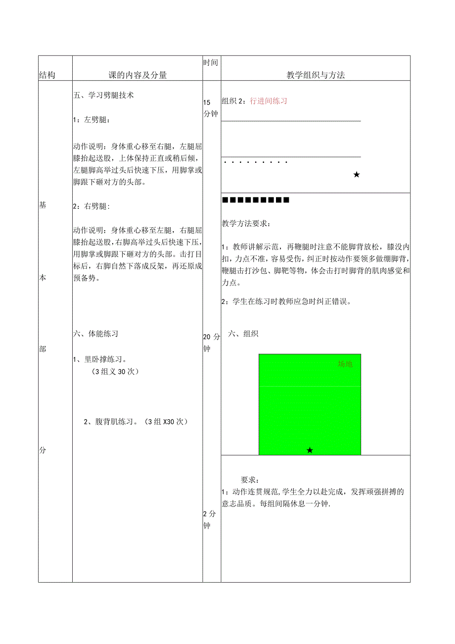 散打体育课教案掌握散打的腿法（鞭腿）技术.docx_第3页