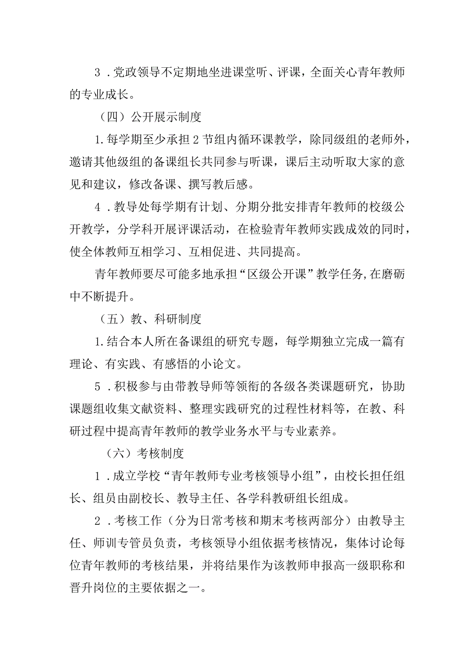 小学青年教师培养制度.docx_第3页