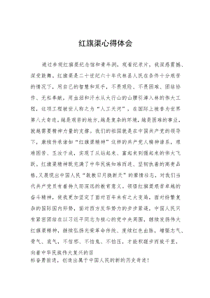 走进红旗渠汲取奋进力量教育活动心得体会五篇.docx