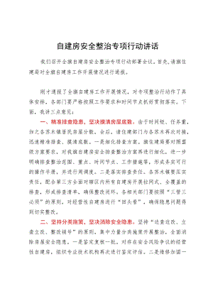 自建房安全整治专项行动讲话.docx