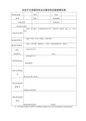 石河子大学研究生论文意识形态检查情况表.docx