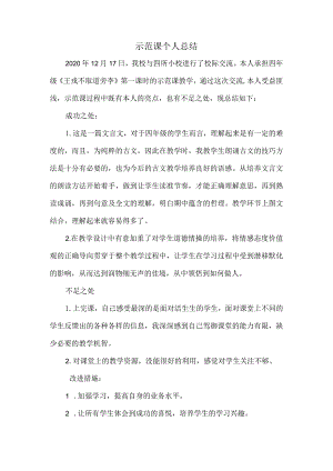 评职示范课个人总结.docx