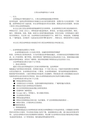 大型企业网建网设计与实现.docx