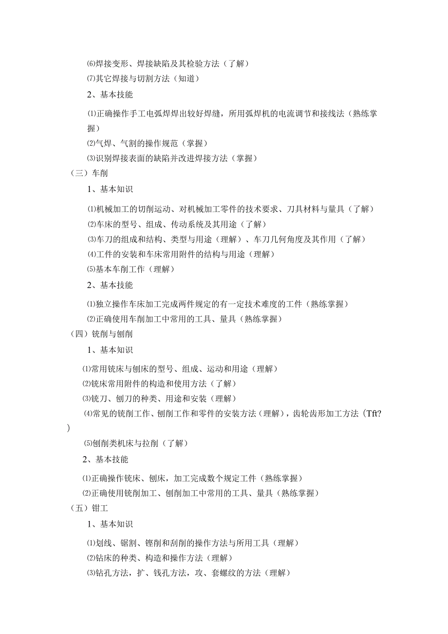 课程代码01050《金工实习》教学大纲.docx_第2页