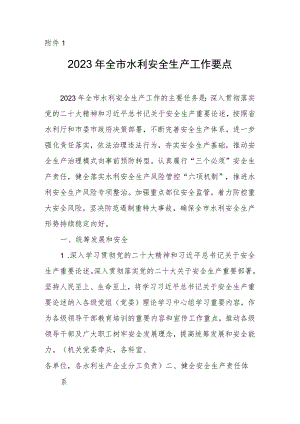 2023年全省水利安全生产工作要点.docx