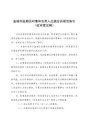 盐城市盐都区村集体负责人出庭应诉规范指引.docx