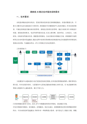 满意度AI随访技术服务采购需求技术要求.docx