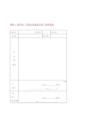 银川市“学校文化建设示范”校申报表.docx