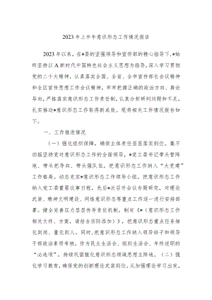 2023年上半年意识形态工作情况报告.docx