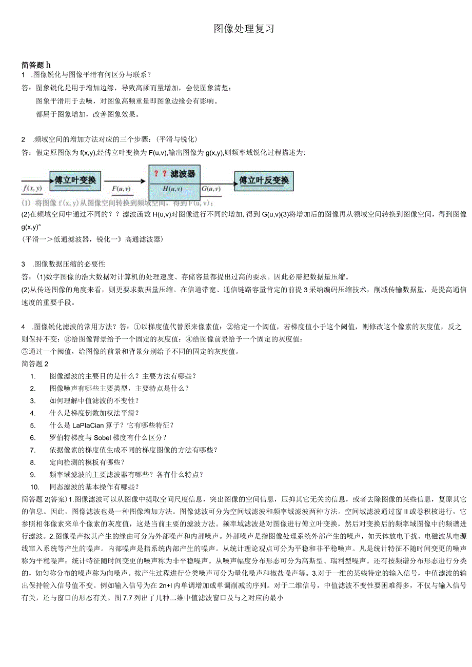 2023数字图像处理复习材料.docx_第1页