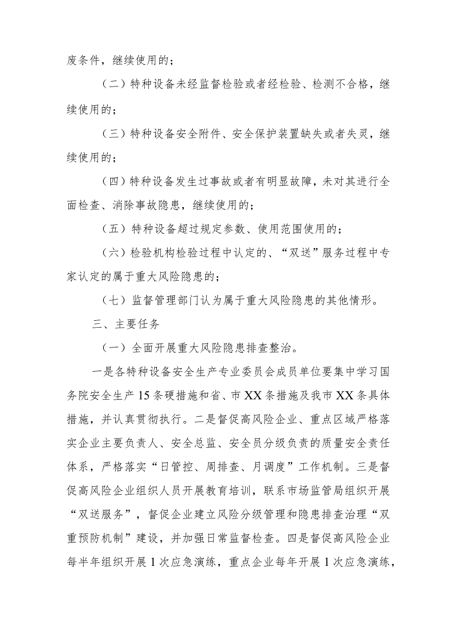 关于某市特种设备重大风险隐患排查整治工作方案.docx_第2页