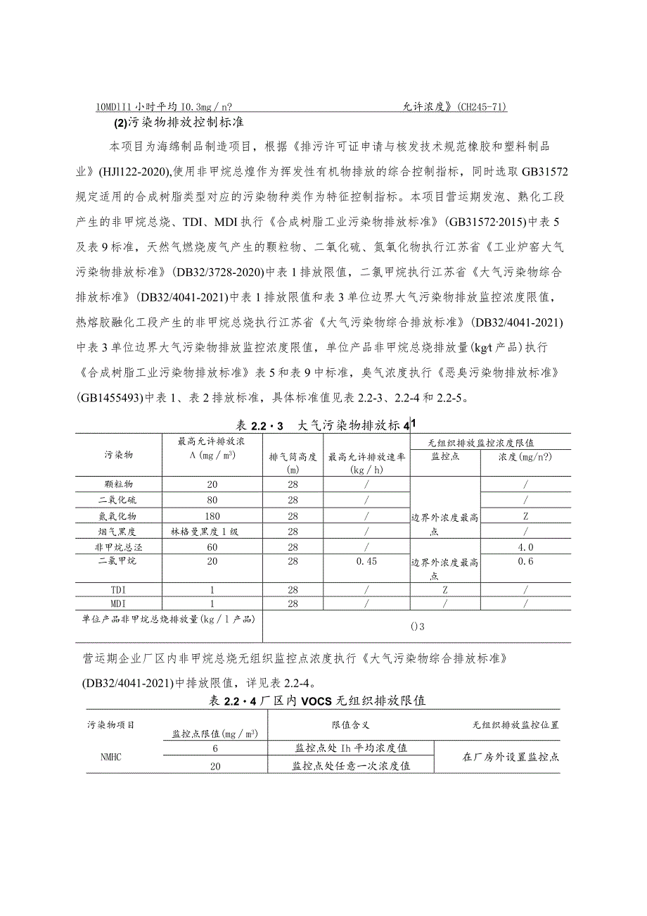 年产40万立方米汽车内饰海绵及床垫海绵项目大气环境影响专项评价.docx_第2页