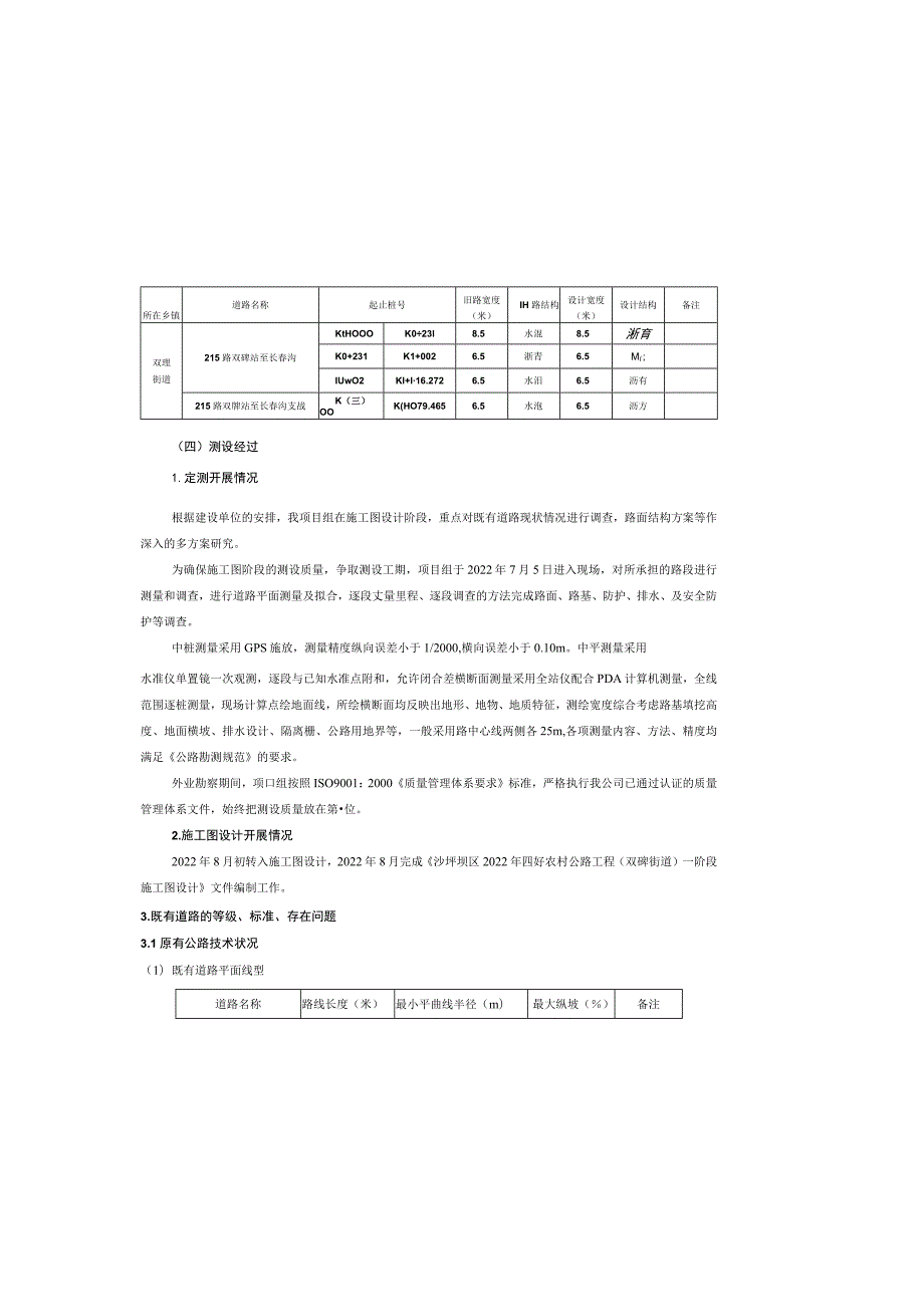 四好农村公路工程（双碑街道）总说明.docx_第1页