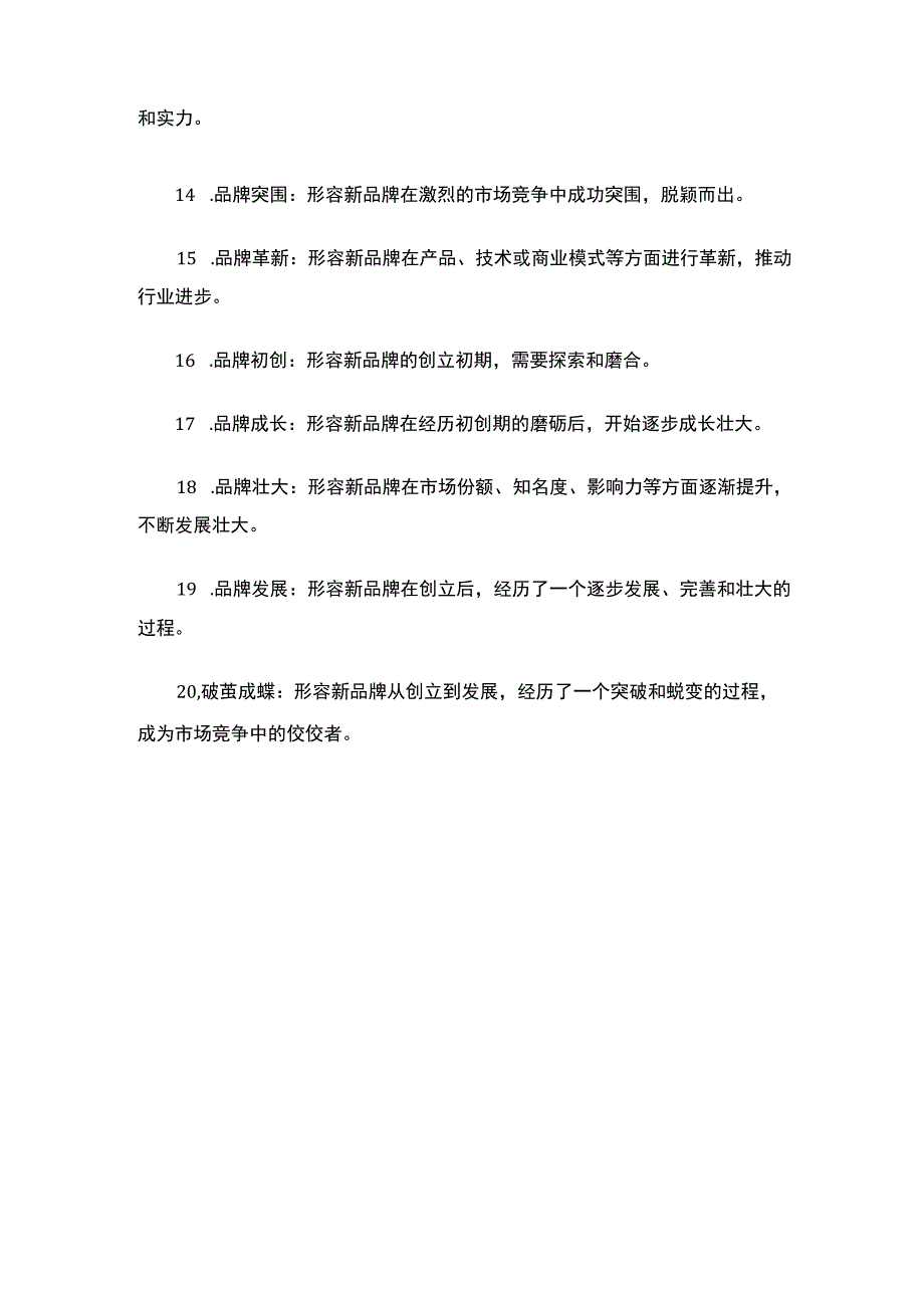 形容新品牌诞生的词语.docx_第2页