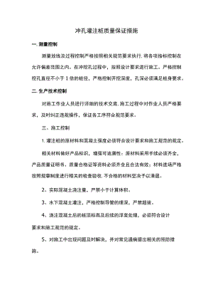 冲孔灌注桩质量保证措施.docx