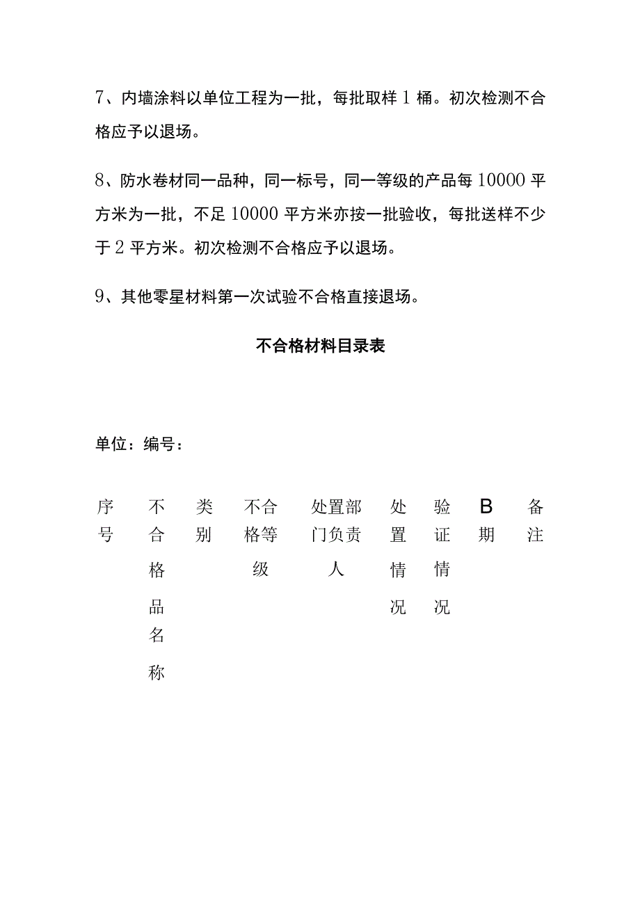 原材料进场检测及不合格材料处理方案全.docx_第3页