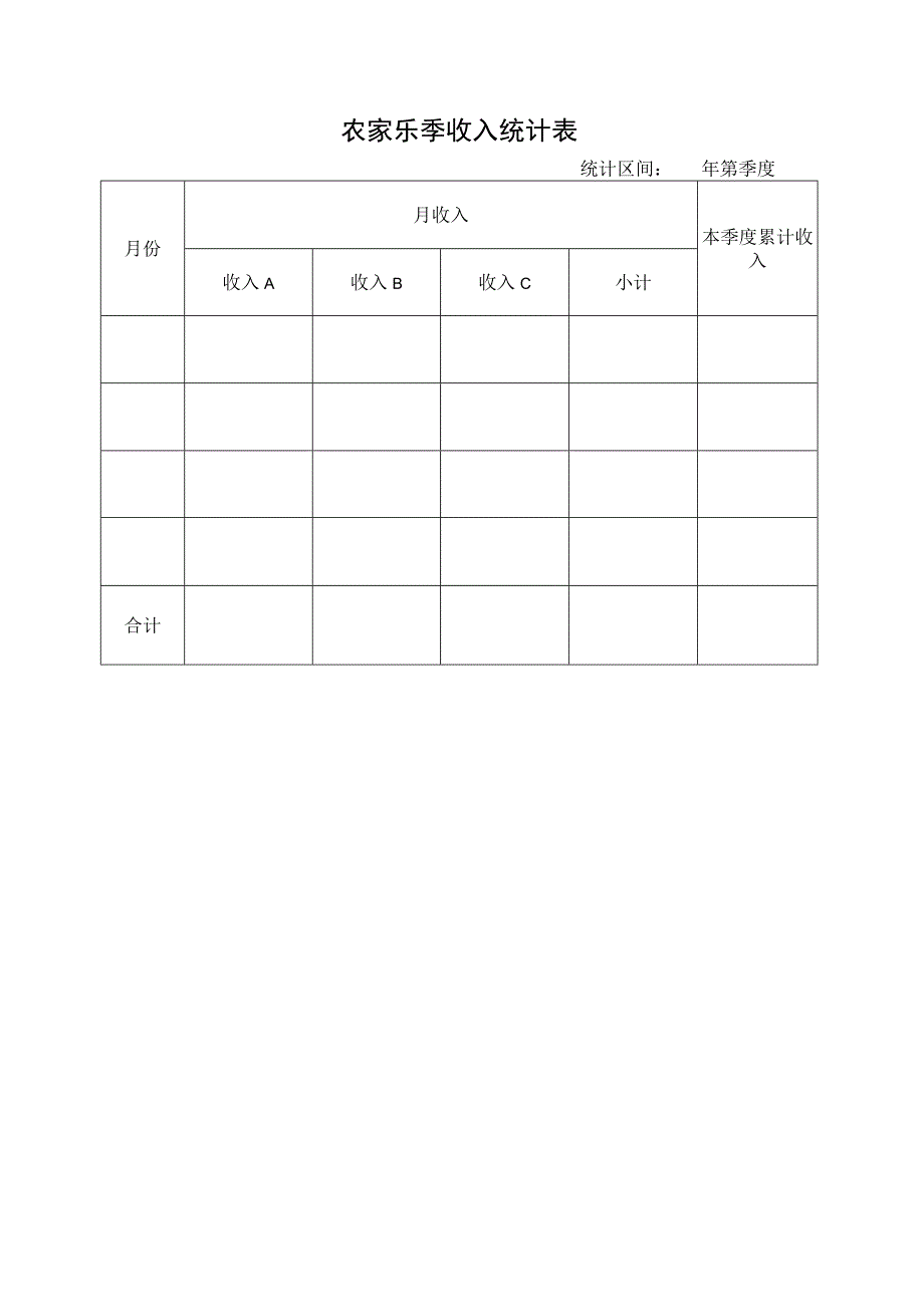 农家乐月、季收入统计表.docx_第2页