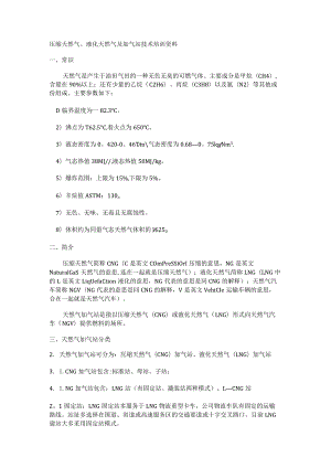 压缩天然气、液化天然气及加气站技术培训讲解资料.docx