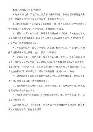 机运队班组长安全生产责任制.docx