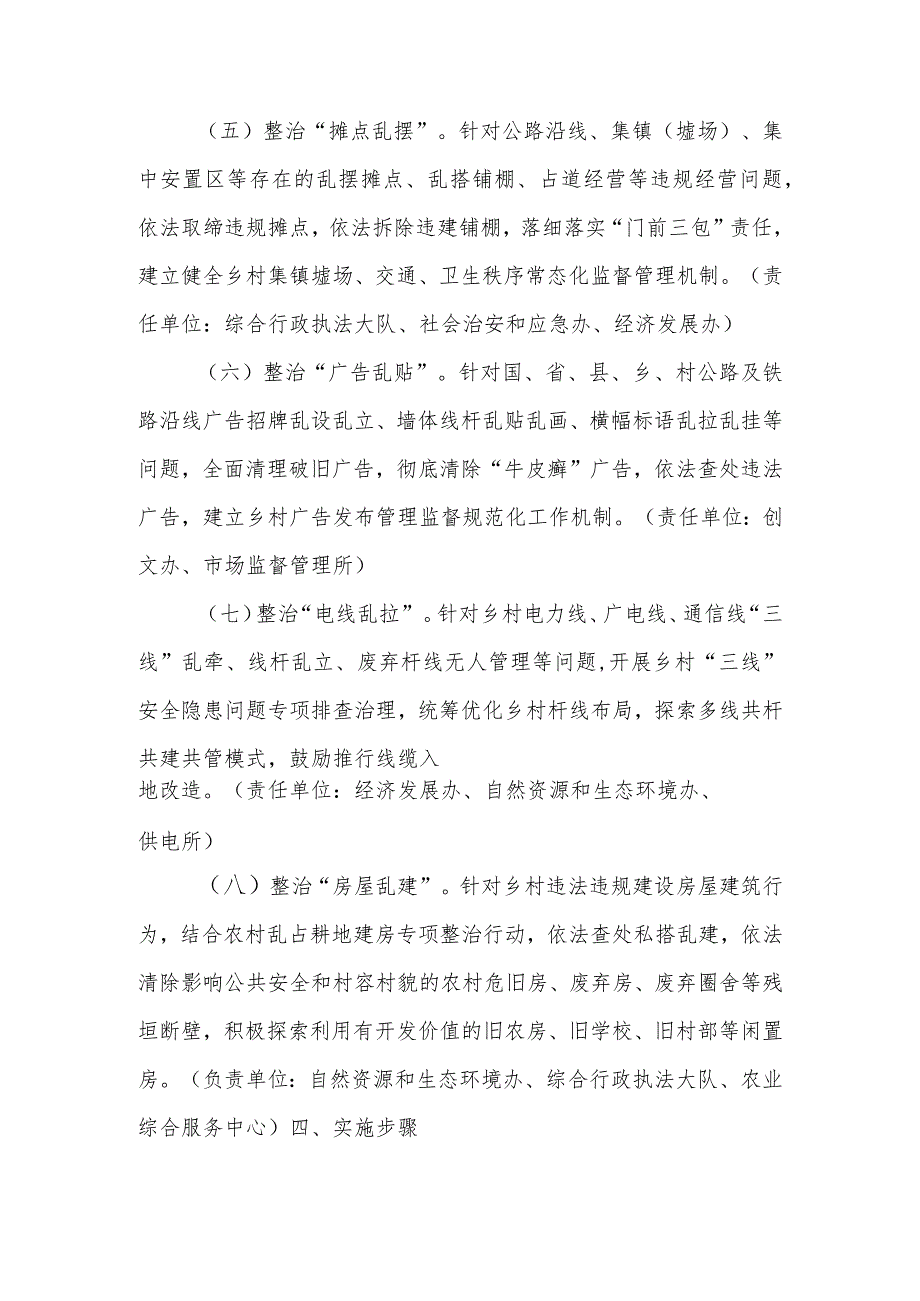 XXX镇农村人居环境突出问题集中整治“百日攻坚”行动方案.docx_第3页