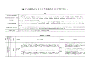 XX市失信被执行人失信惩戒措施清单(市公安部门部分).docx