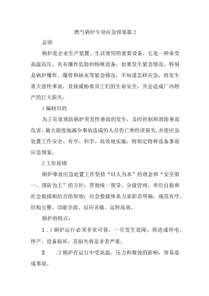 燃气锅炉专项应急预案 篇2.docx