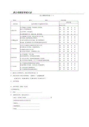 公司绩效考核表格大全(汇编).docx