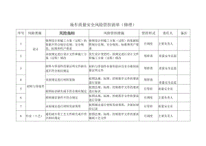 场车质量安全风险管控清单（修理）.docx