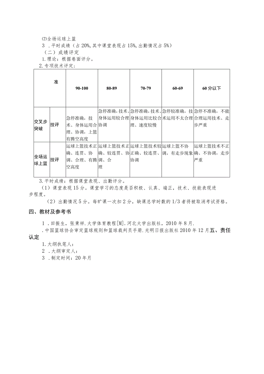 华北理工篮球课程教学大纲.docx_第3页