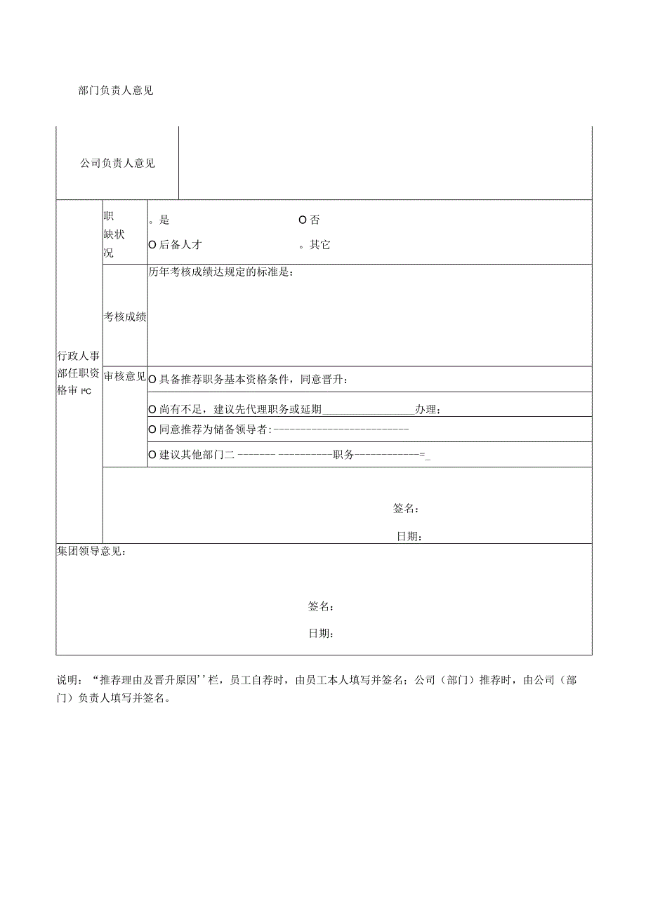 管理职务晋升推荐表(主管及以上人员适用).docx_第2页