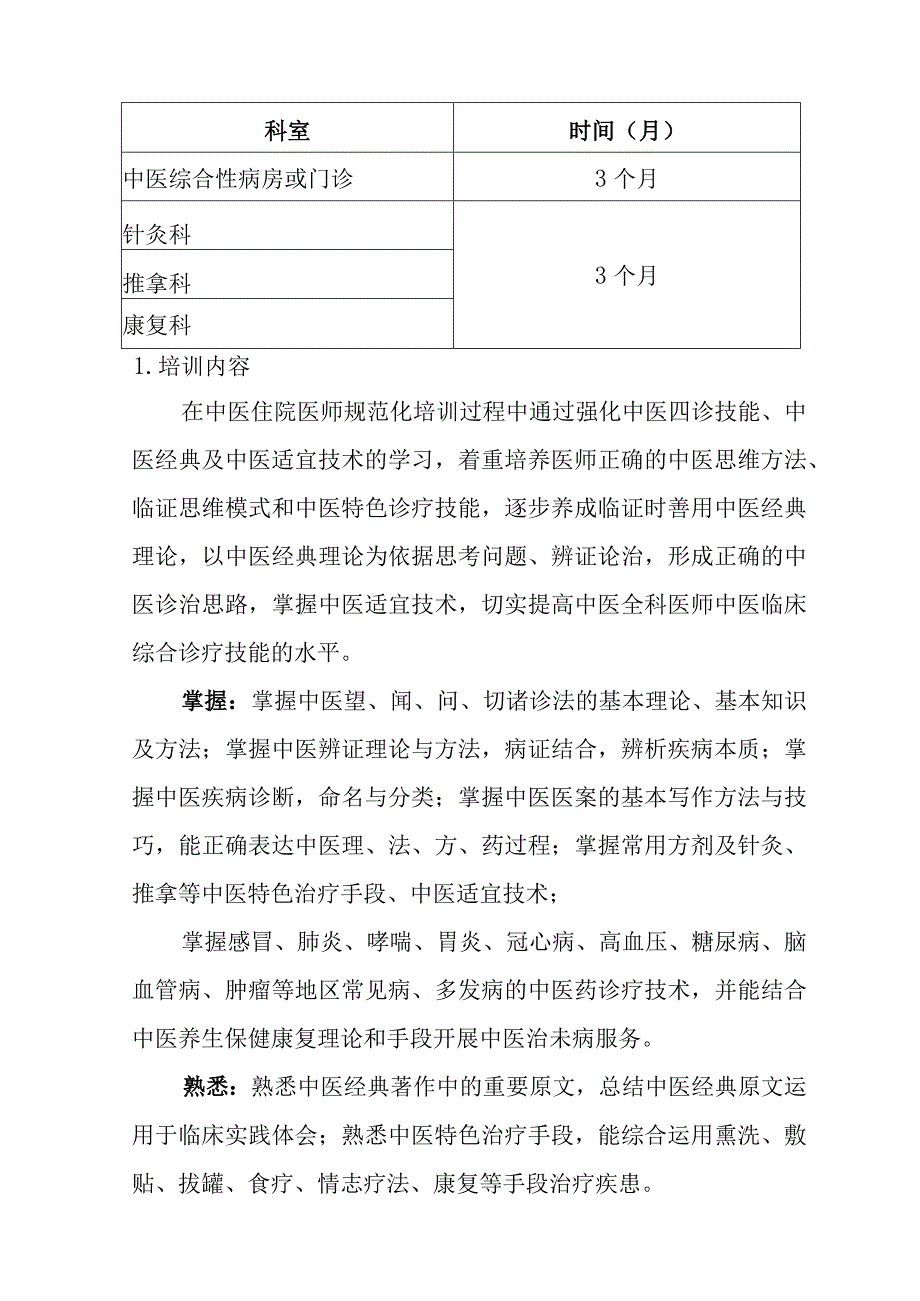 中医住院医师全科培训大纲.docx_第3页