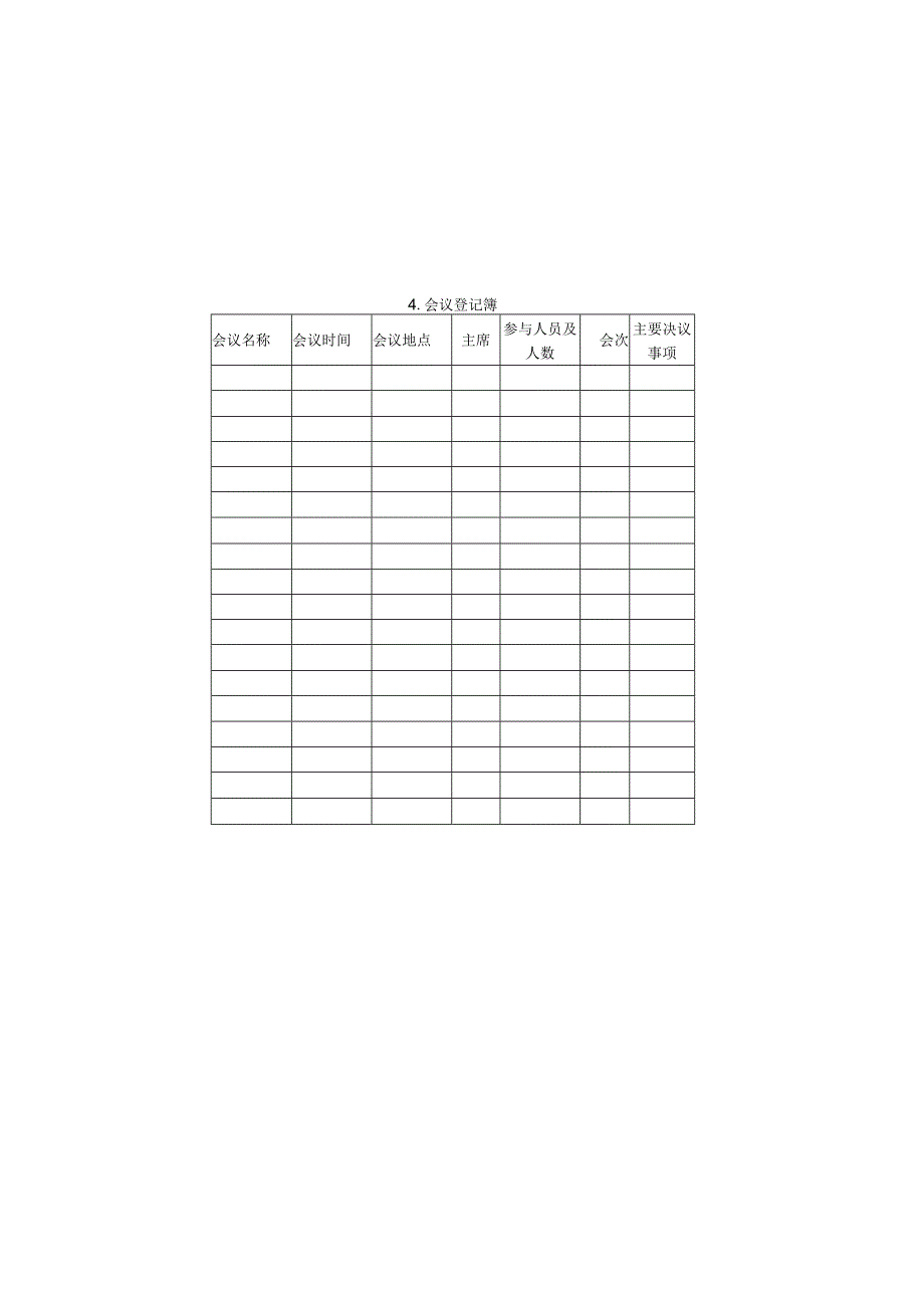 会议登记簿样本.docx_第1页