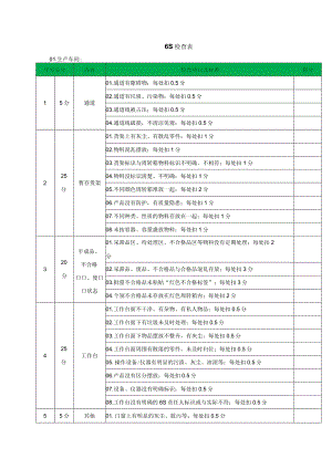 6S检查表（2023年编制）.docx