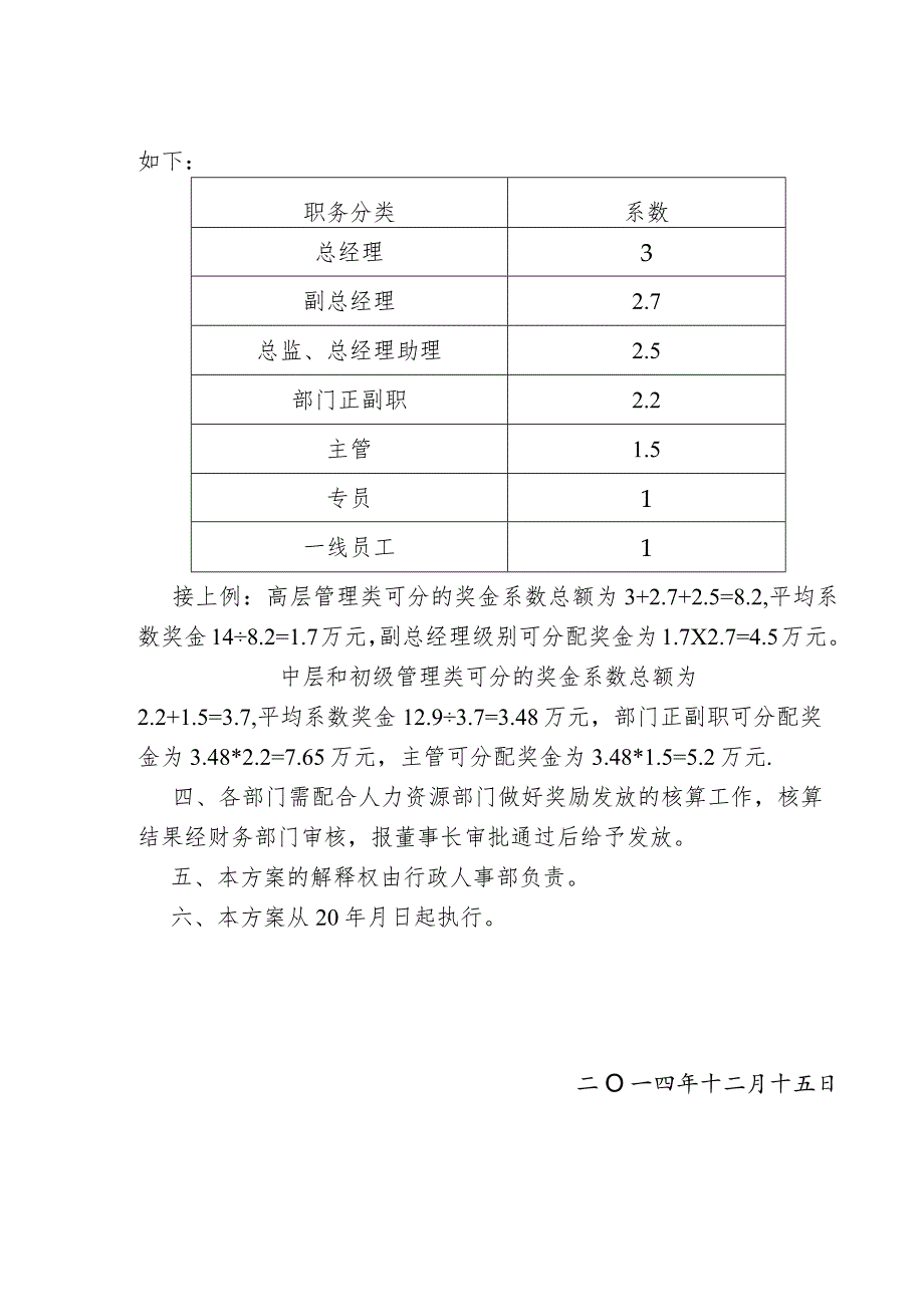 企业薪酬激励08企业奖金分配制度.docx_第3页