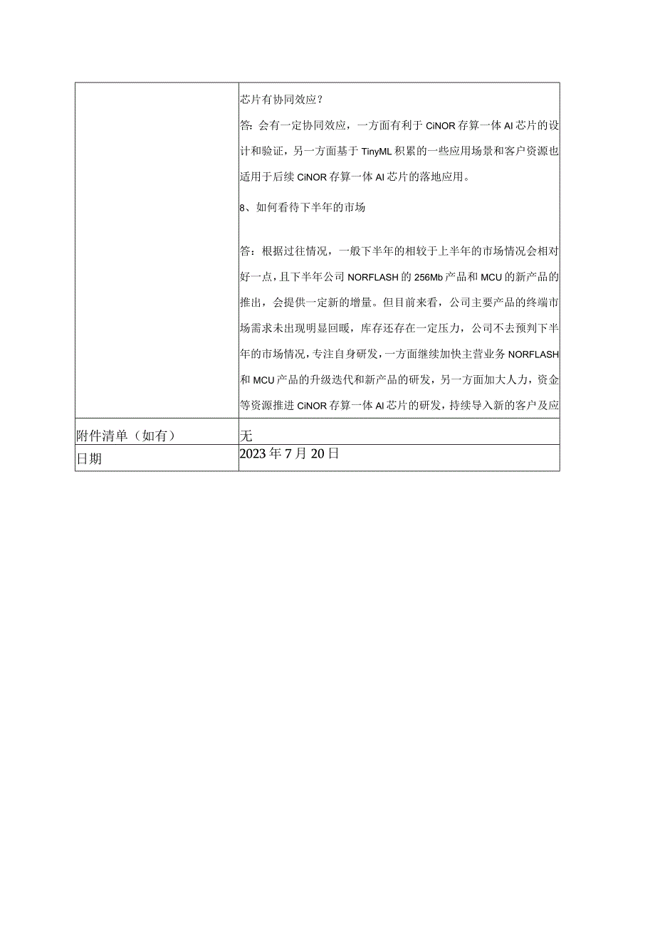 证券代码688416证券简称恒烁股份恒烁半导体合肥股份有限公司投资者关系活动记录表.docx_第3页