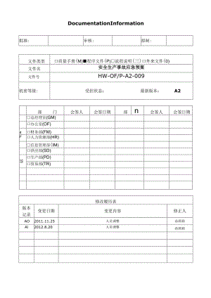 公司安全生产事故应急预案（汇编）.docx