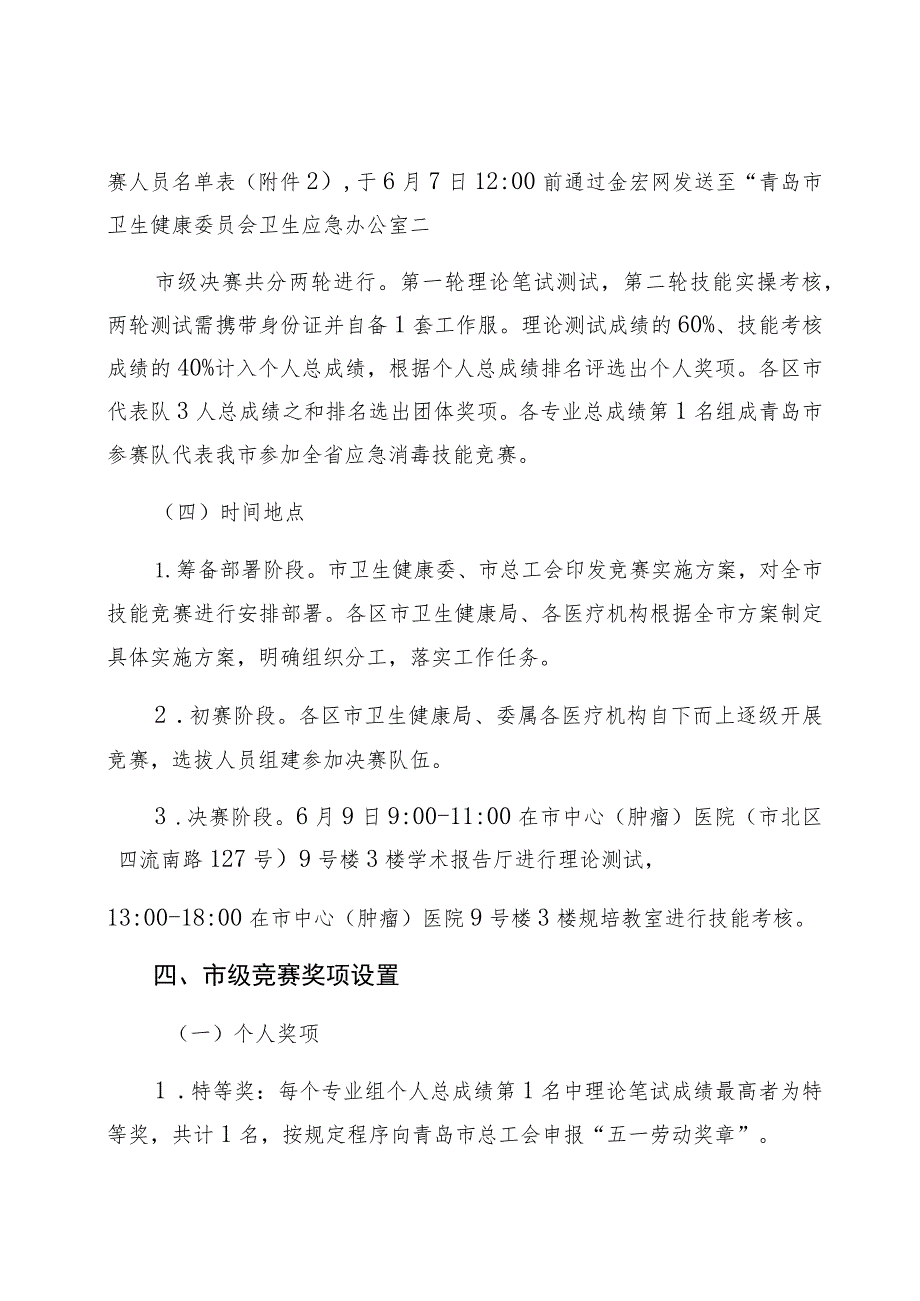 青岛市应急消毒技能竞赛实施方案.docx_第3页