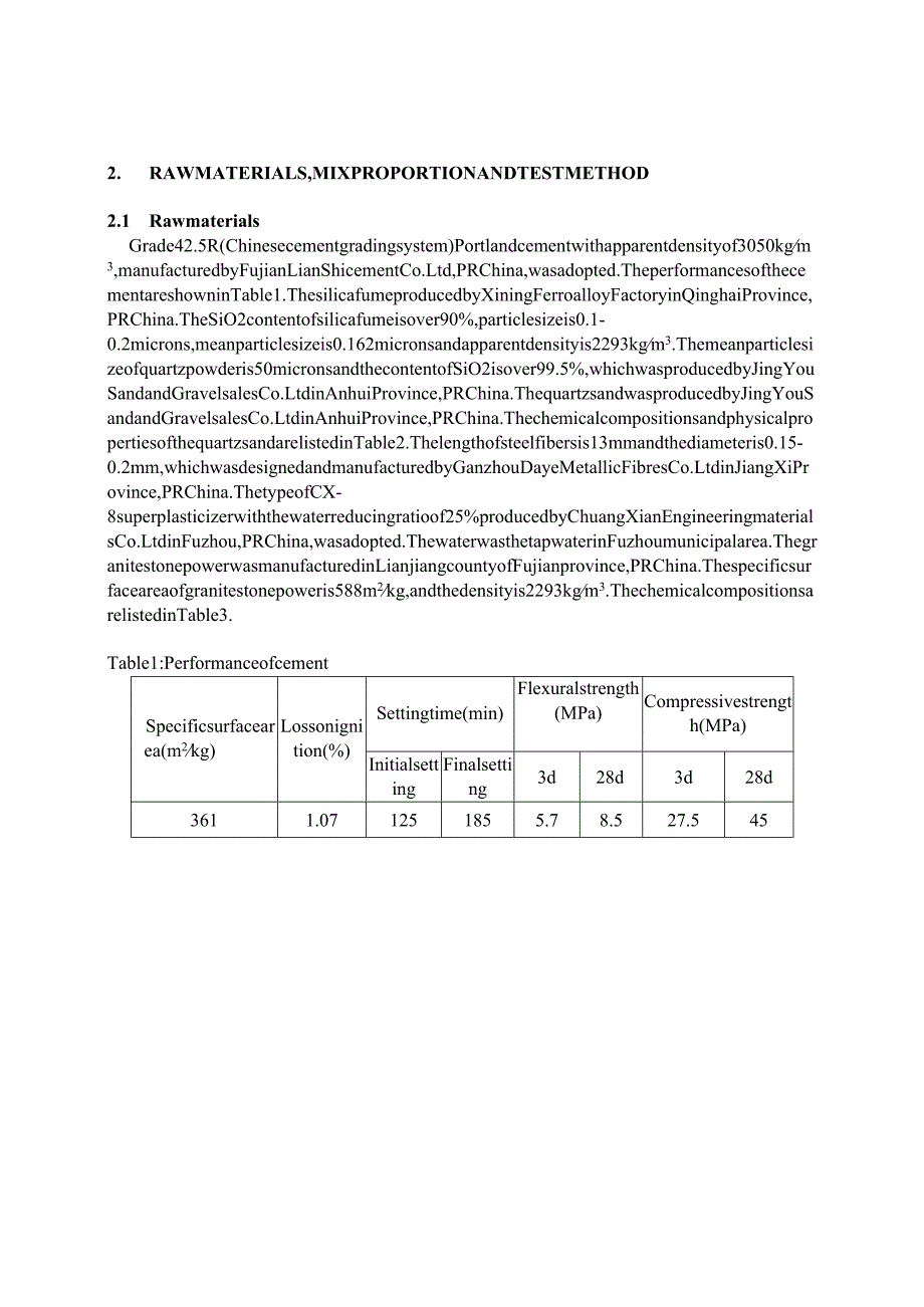 Effect of Replacing Part of Ordinary Portland Cement by Granite Powder on Compressive and Flexural Strength of UHPC.docx_第3页