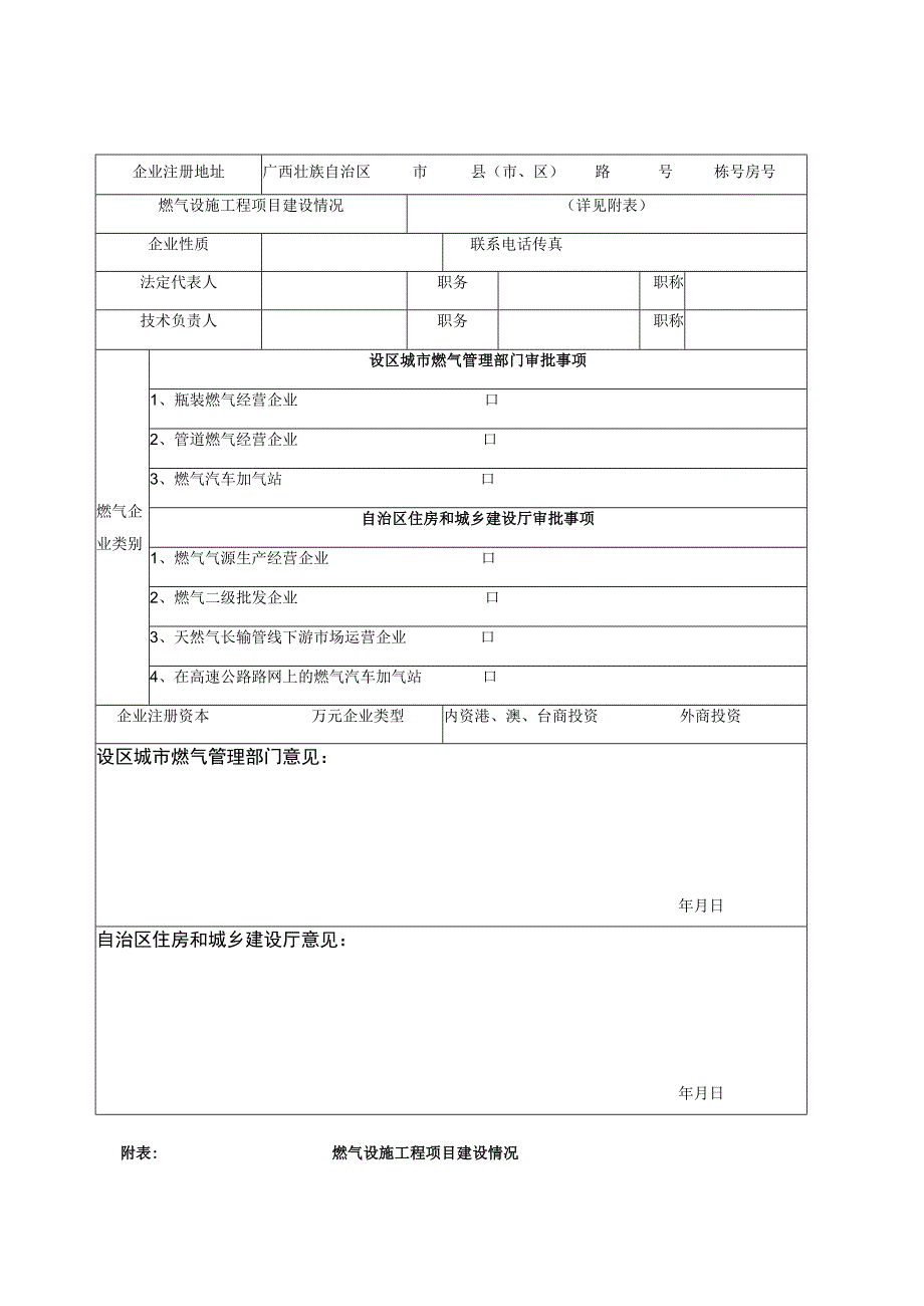 燃气经营许可证核发申请表.docx_第2页