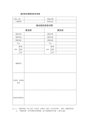 通识教育课程变更申请表.docx