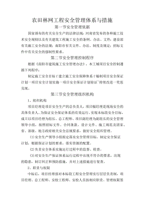 农田林网工程安全管理体系与措施.docx