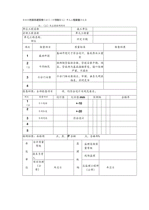 农田水利渠系建筑物斗分门（砼预制管式）单元工程质量评定表.docx