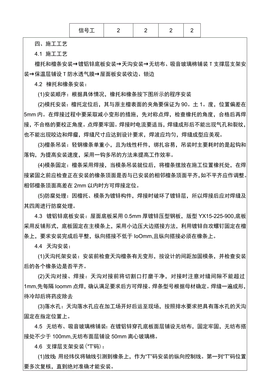 建筑工程项目金属屋面施工技术交底.docx_第2页