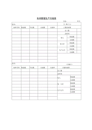 车间管理生产月报表.docx