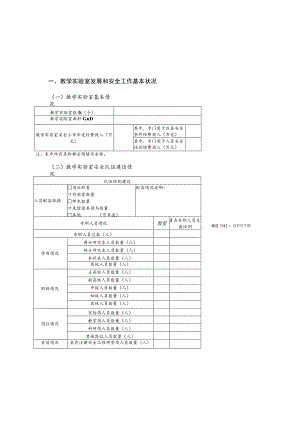 教学实验室发展和安全工作基本状况.docx