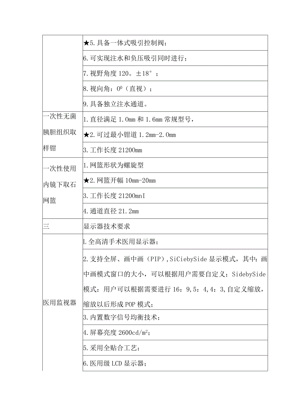 胆胰成像系统技术参数用途用于普外科ERCP胆道系统诊断与治疗设备技术要求.docx_第2页