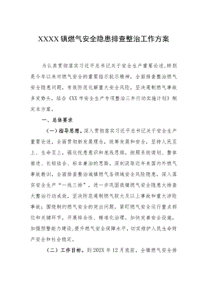 乡镇燃气安全隐患排查整治工作方案.docx