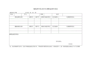 葡萄酒学院本科生调整选课申请表.docx