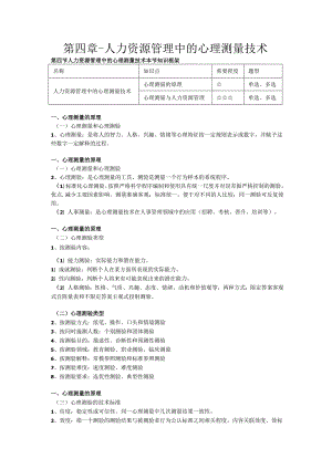 第四章-人力资源管理中的心理测量技术.docx