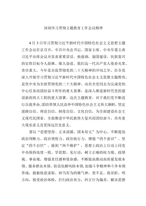 深刻学习贯彻主题教育工作会议精神.docx